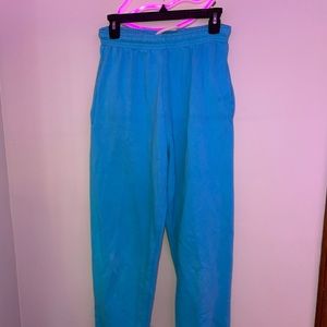 blue joggers